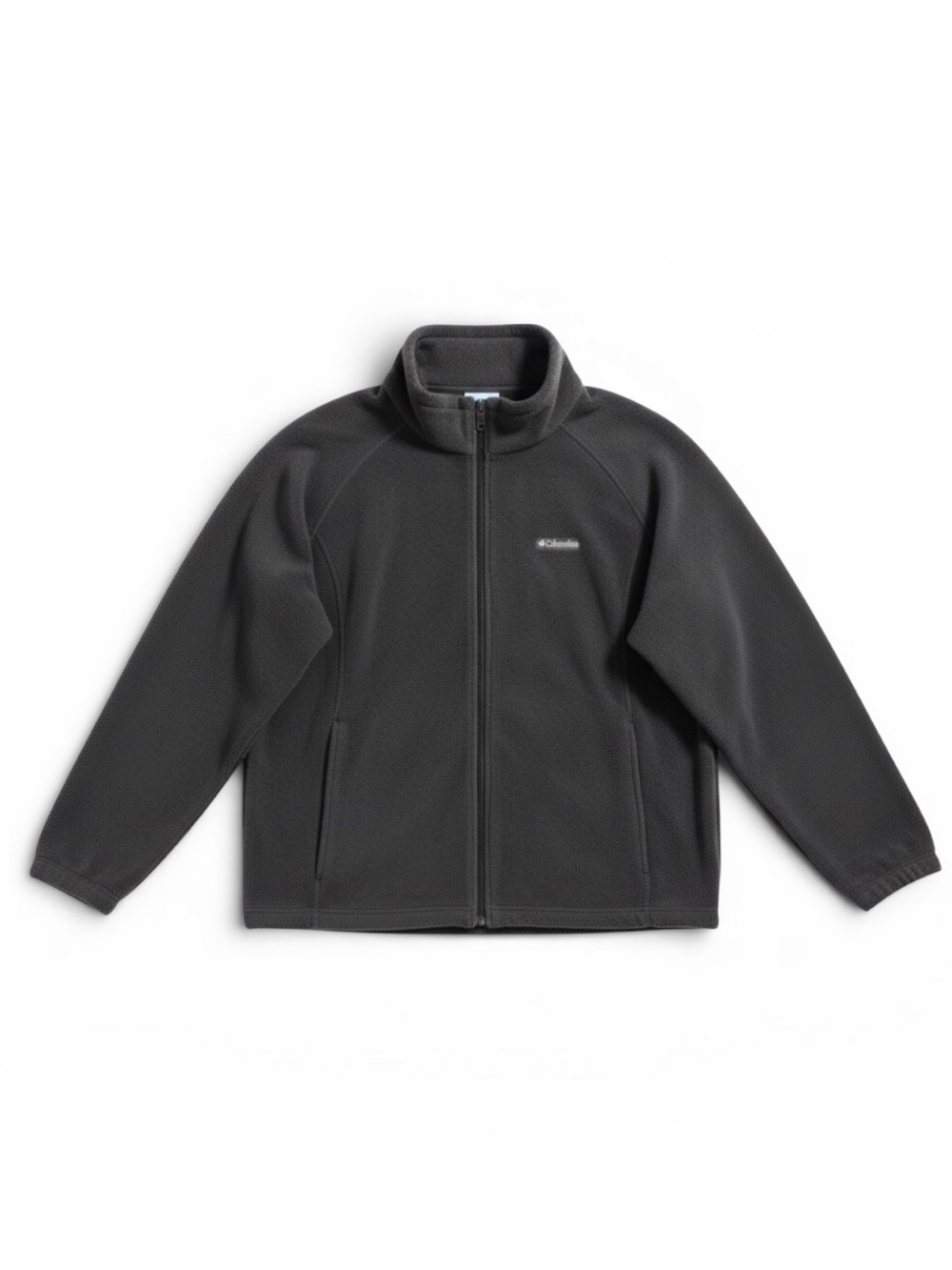 Columbia Full Zip Fleece Jacket Charcoal Gray Outdoor Hiking Cozy Casual 3X